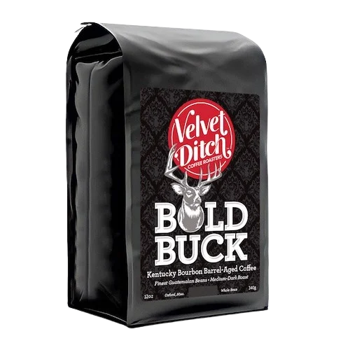 BOLD BUCK, Bourbon Barrel-Aged Coffee
